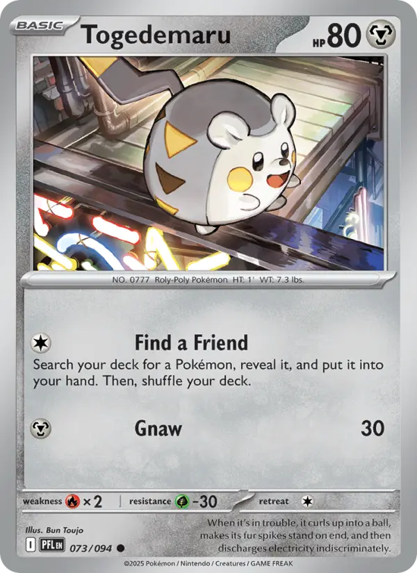 Togedemaru, Phantasmal Flames #73