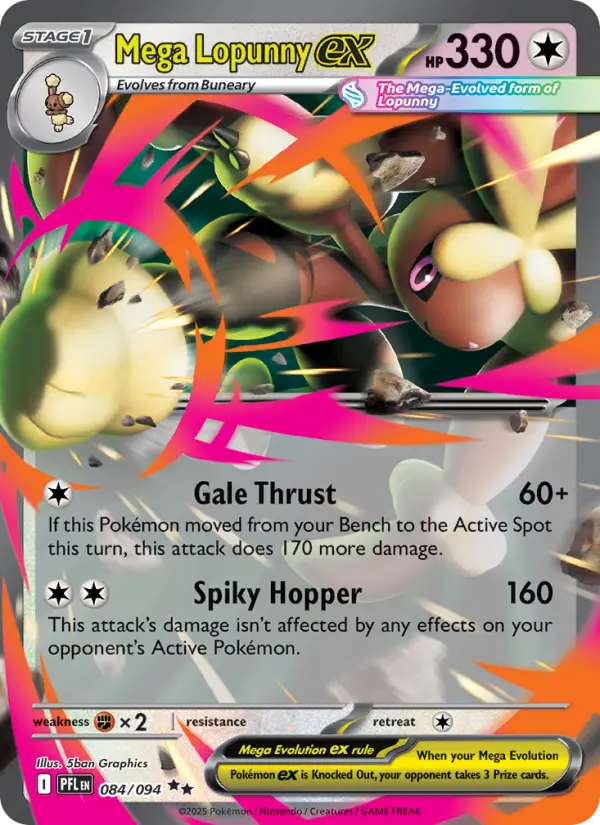Mega Lopunny ex, Phantasmal Flames #84