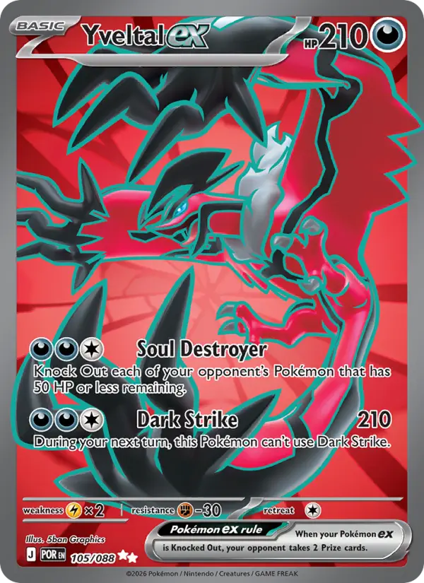Yveltal ex, Perfect Order #105