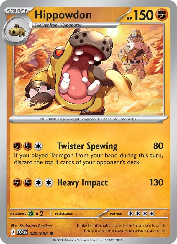 Hippowdon, Perfect Order #40