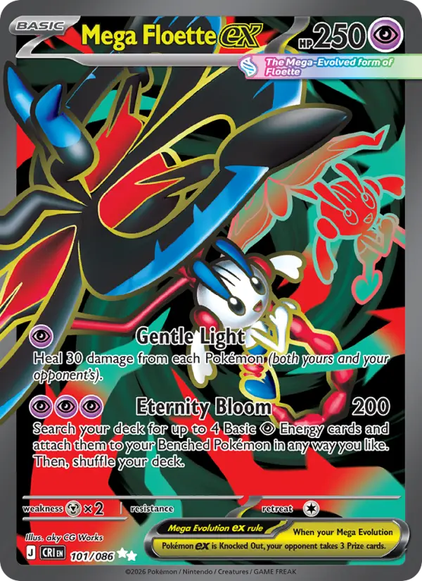 Mega Floette ex, Chaos Rising #101