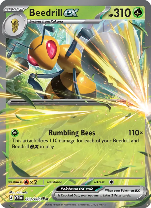 Beedrill ex, Chaos Rising #3