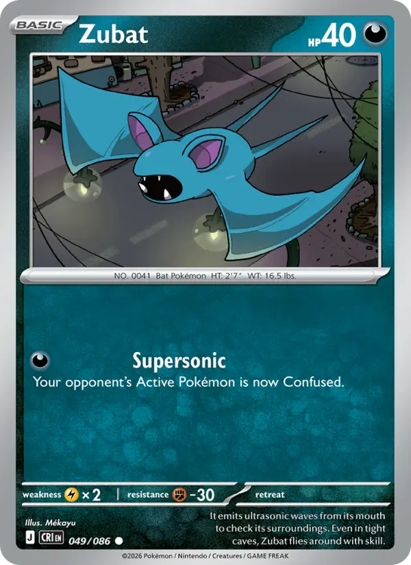 Zubat, Chaos Rising #49