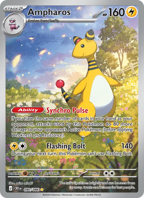 Ampharos, Chaos Rising #90