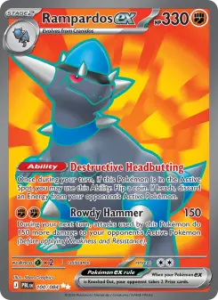 Rampardos ex, Pitch Black #100/84