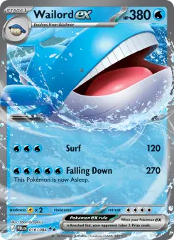 Wailord ex, Pitch Black #16/84