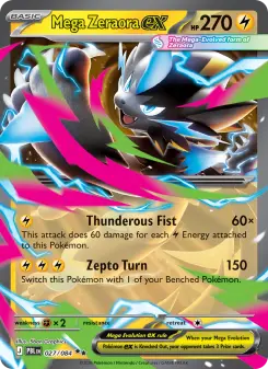 Mega Zeraora ex, Pitch Black #27/84