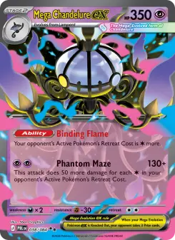 Mega Chandelure ex, Pitch Black #38/84