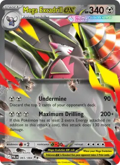 Mega Excadrill ex, Pitch Black #65/84