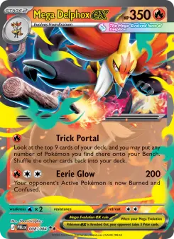 Mega Delphox ex, Pitch Black #8/84