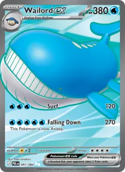 Wailord ex, Pitch Black #97/84