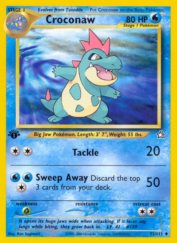 Croconaw, Neo Genesis #32