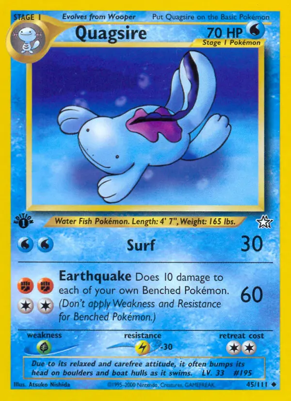 Quagsire, Neo Genesis #45