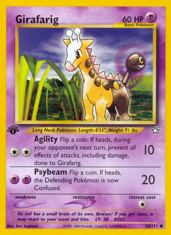 Girafarig, Neo Genesis #58
