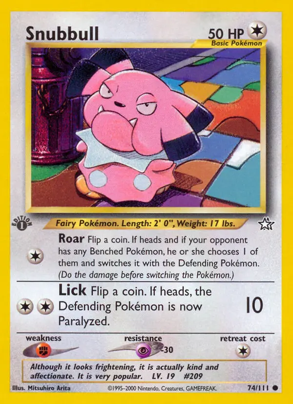 Snubbull, Neo Genesis #74