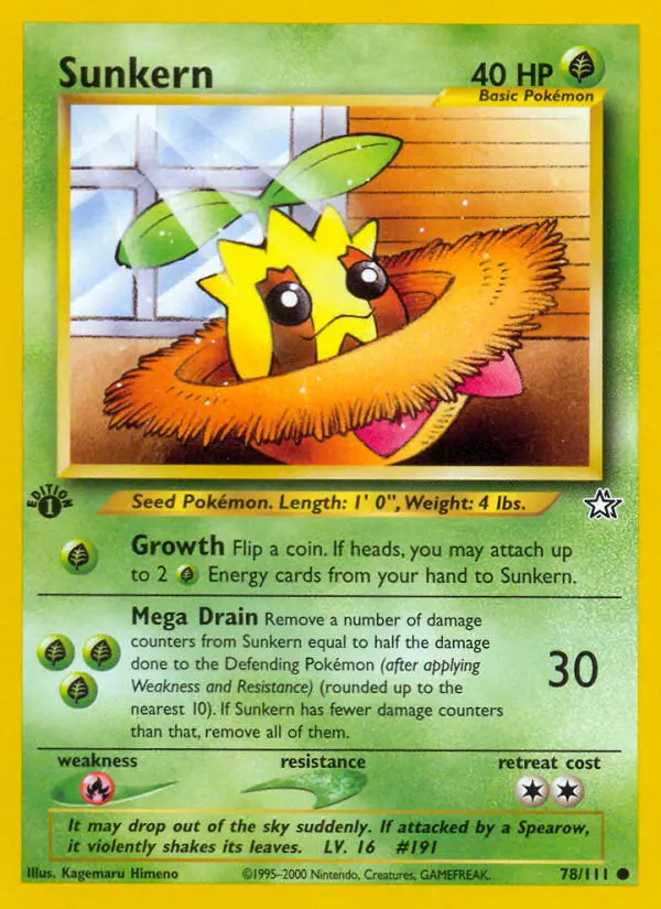 Sunkern, Neo Genesis #78