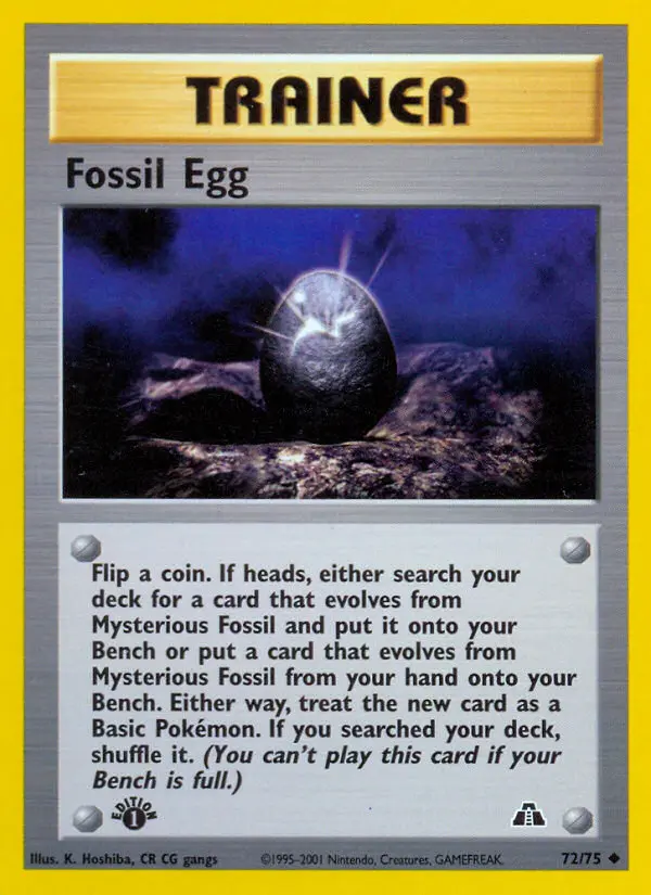 Fossil Egg, Neo Discovery #72