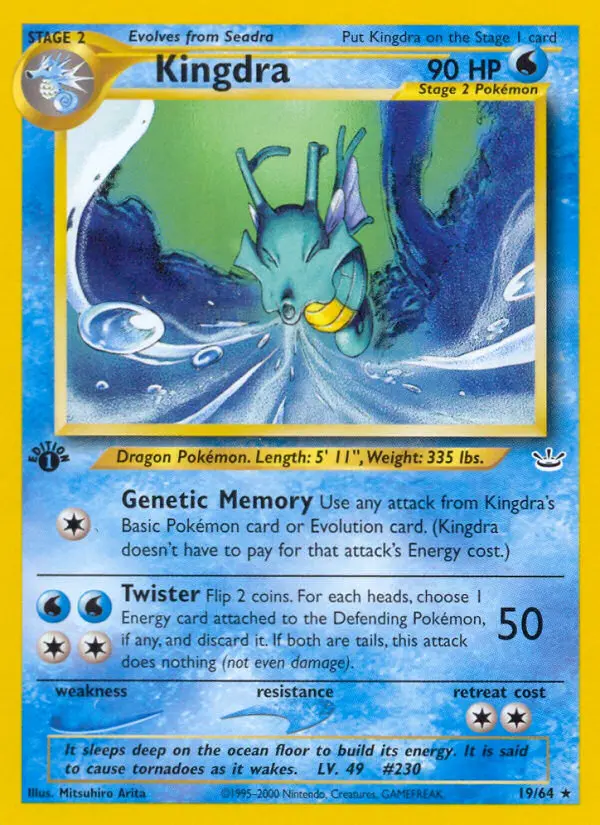 Kingdra, Neo Revelation #19