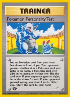 Pokémon Personality Test, Neo Destiny #102/105