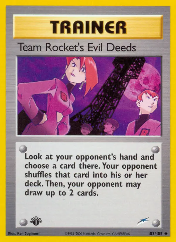 Team Rocket's Evil Deeds, Neo Destiny #103