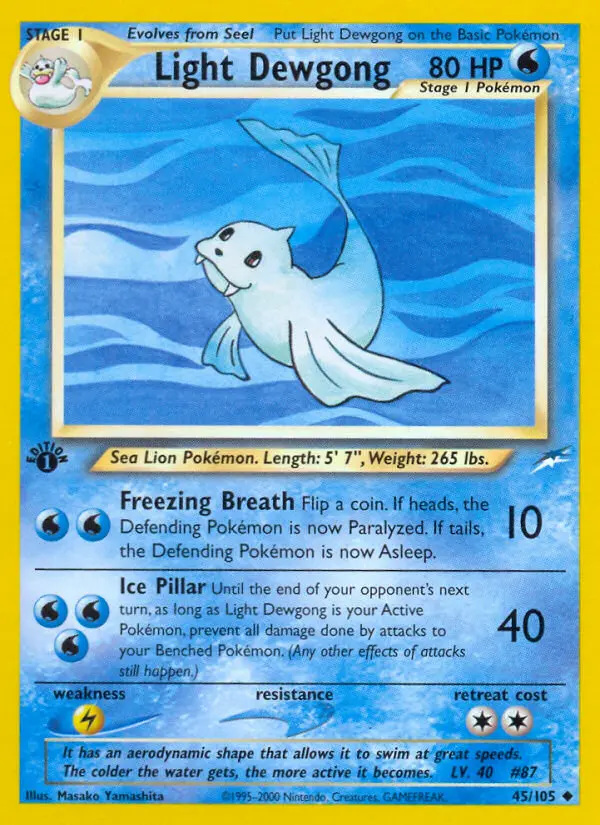 Light Dewgong, Neo Destiny #45