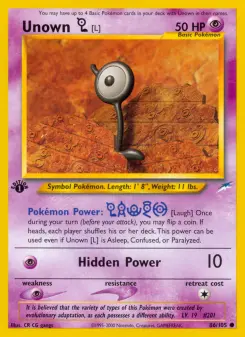 Unown [L], Neo Destiny #86/105