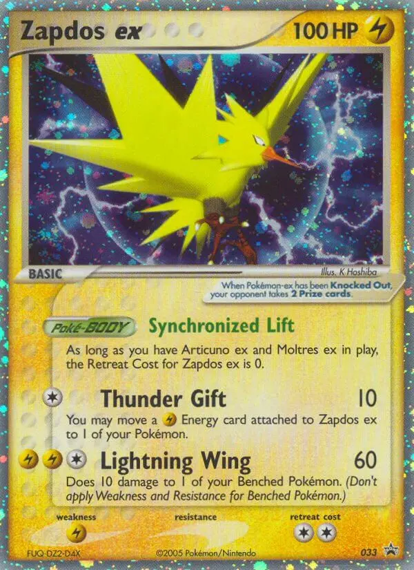 Zapdos ex, Nintendo Black Star Promos #33
