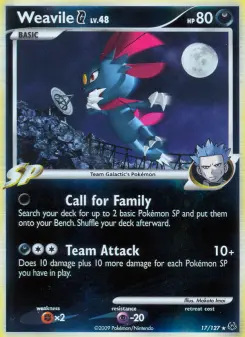 Weavile G, Platinum #17/127