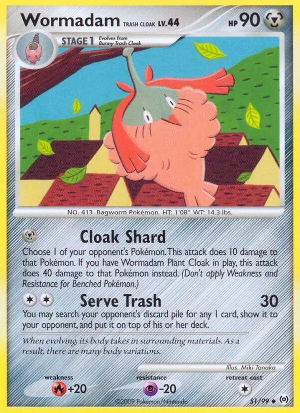 Wormadam Trash Cloak, Arceus #51