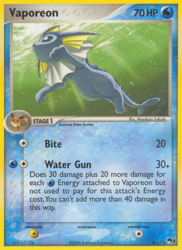 Vaporeon, POP Series 3 #6