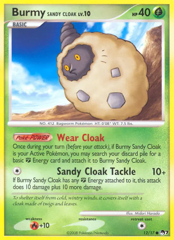 Burmy Sandy Cloak, POP Series 7 #12