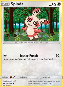 Spinda, Sun & Moon #102/149