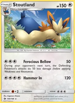 Stoutland, Sun & Moon #105/149