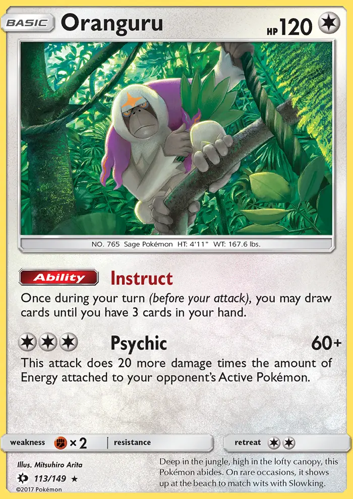 Oranguru, Sun & Moon #113