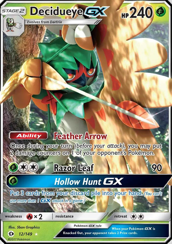 Decidueye GX, Sun & Moon #12
