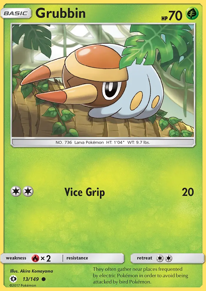Grubbin, Sun & Moon #13