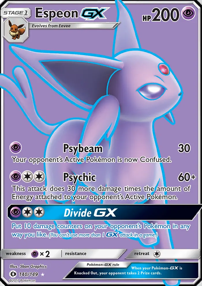 Espeon GX, Sun & Moon #140