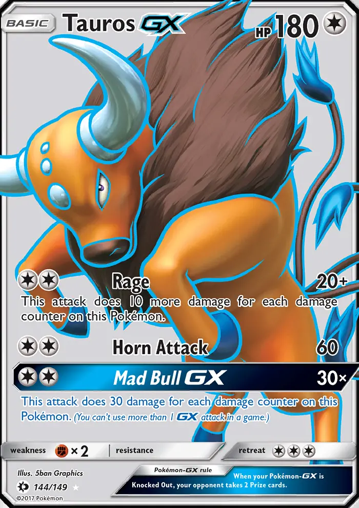 Tauros GX, Sun & Moon #144