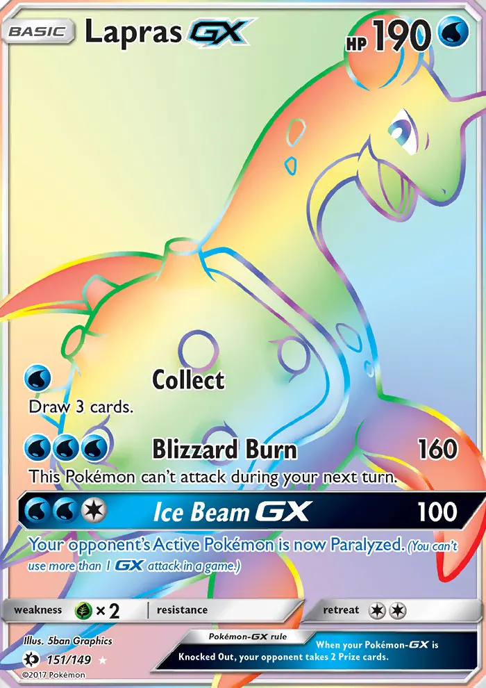 Lapras GX, Sun & Moon #151