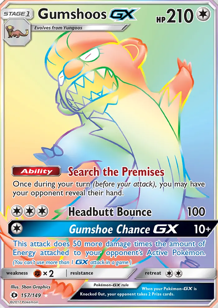 Gumshoos GX, Sun & Moon #157