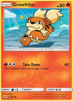 Growlithe, Sun & Moon #21/149