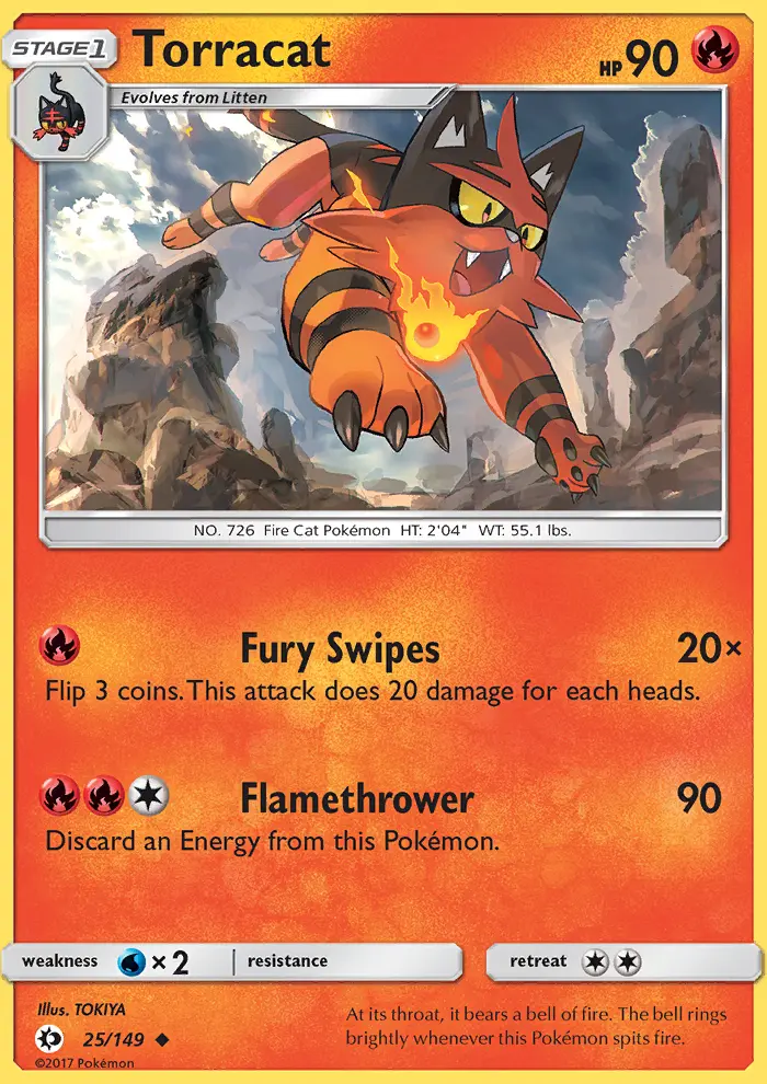 Torracat, Sun & Moon #25