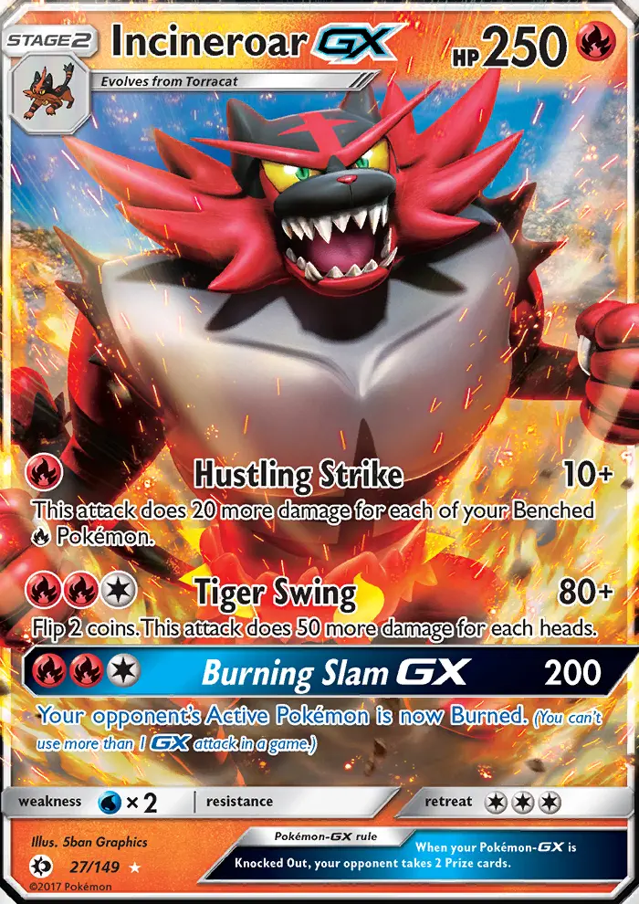 Incineroar GX, Sun & Moon #27