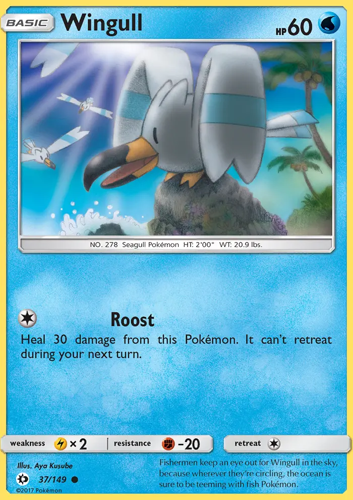 Wingull, Sun & Moon #37