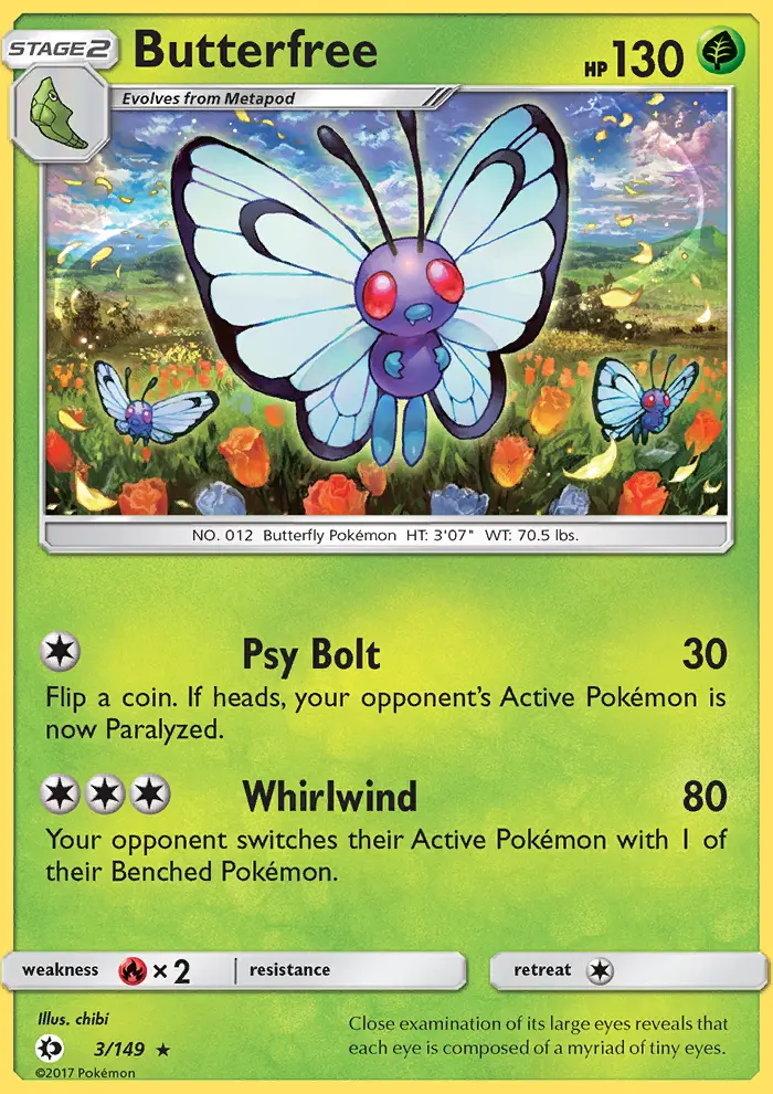 Butterfree, Sun & Moon #3