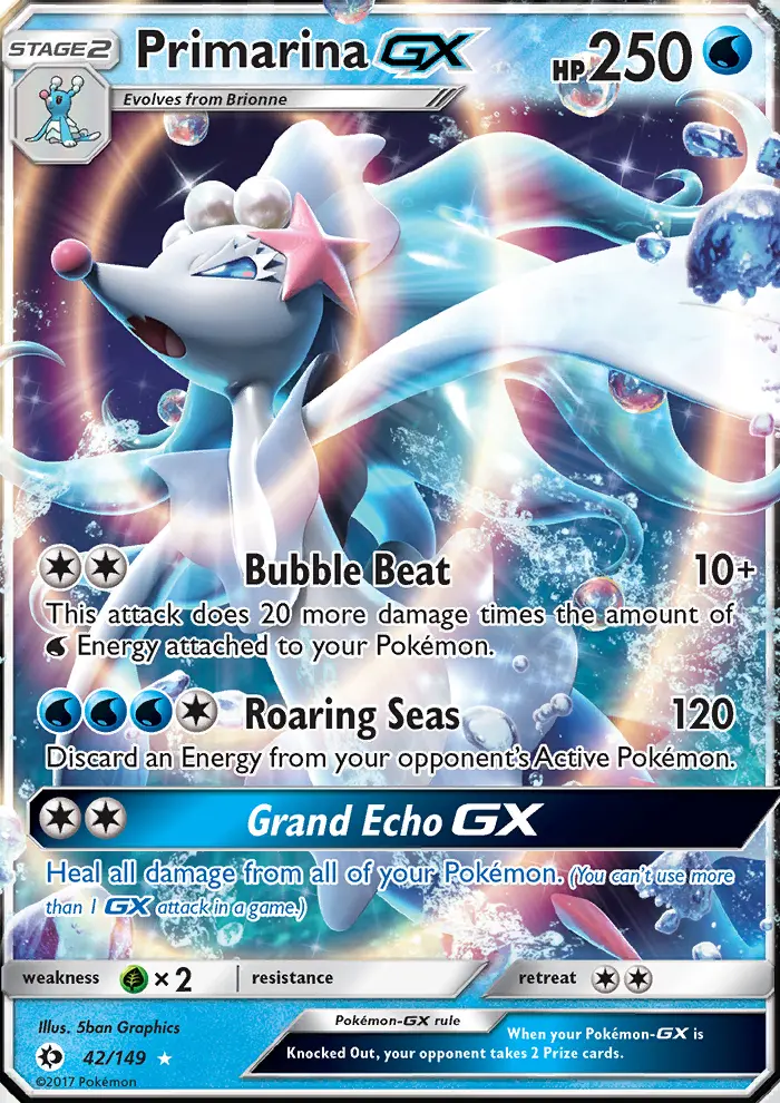 Primarina GX, Sun & Moon #42