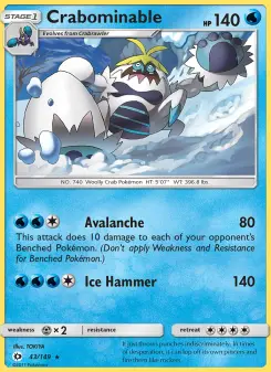 Crabominable, Sun & Moon #43/149