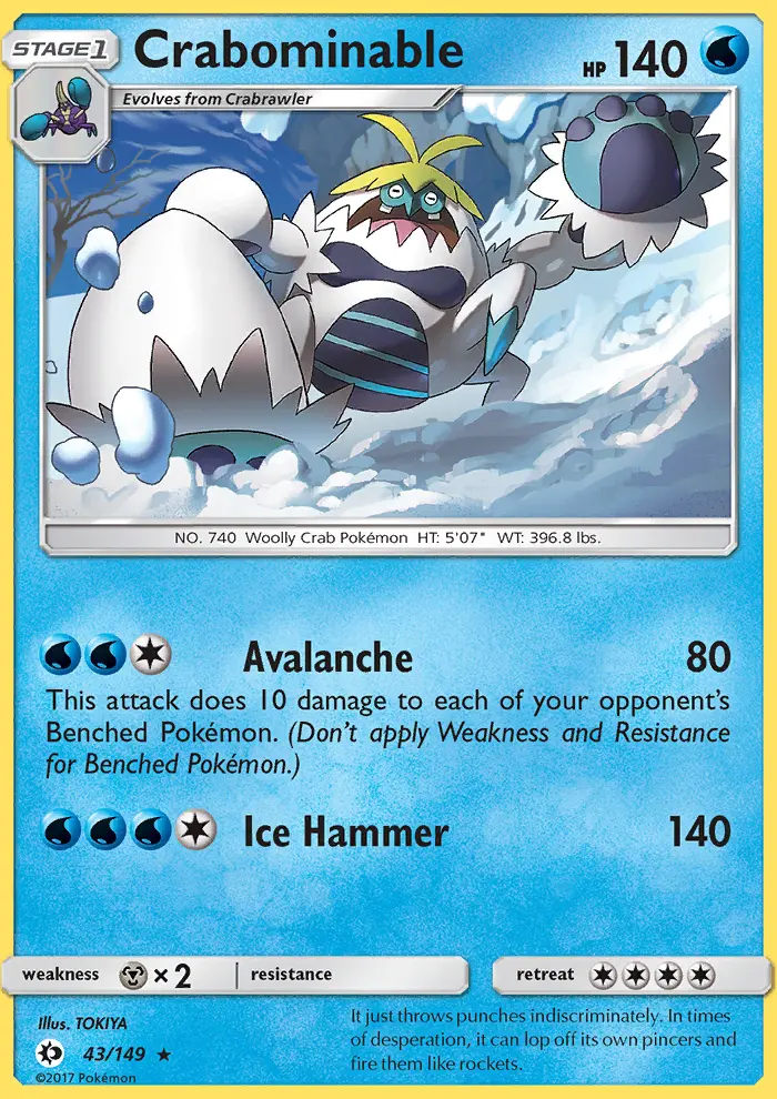 Crabominable, Sun & Moon #43