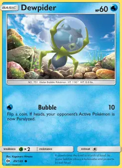 Dewpider, Sun & Moon #45/149