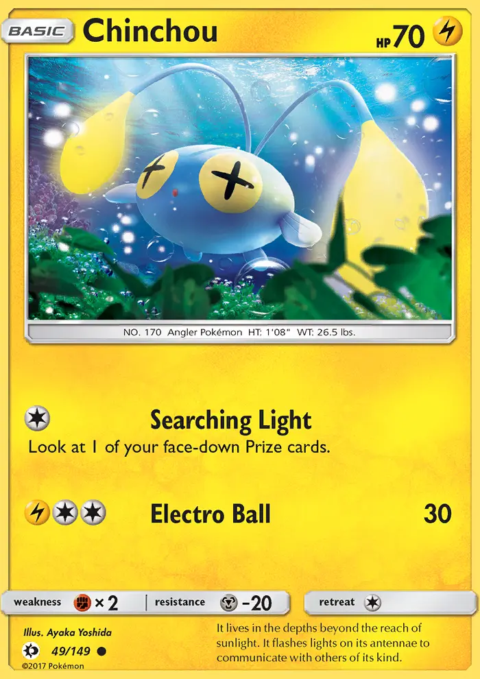 Chinchou, Sun & Moon #49